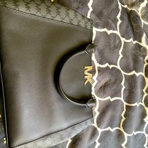 Michael Kors FLORENCE MD SATCHEL Saffiano Leather Purse Handbag MK Bag
